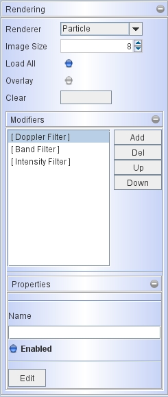 Particle renderer interface